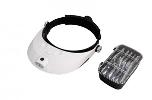 China wholesale Repairing Glasses Factory –  China factory wholesale MG81001-G MG81001-H led head mounted magnifier – OPTICAL INSTRUMENT