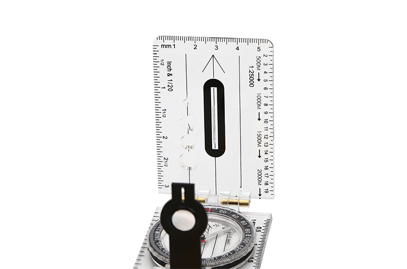 Folding Outdoor Map Measuring Tools Compass With Scale For Hiking 03