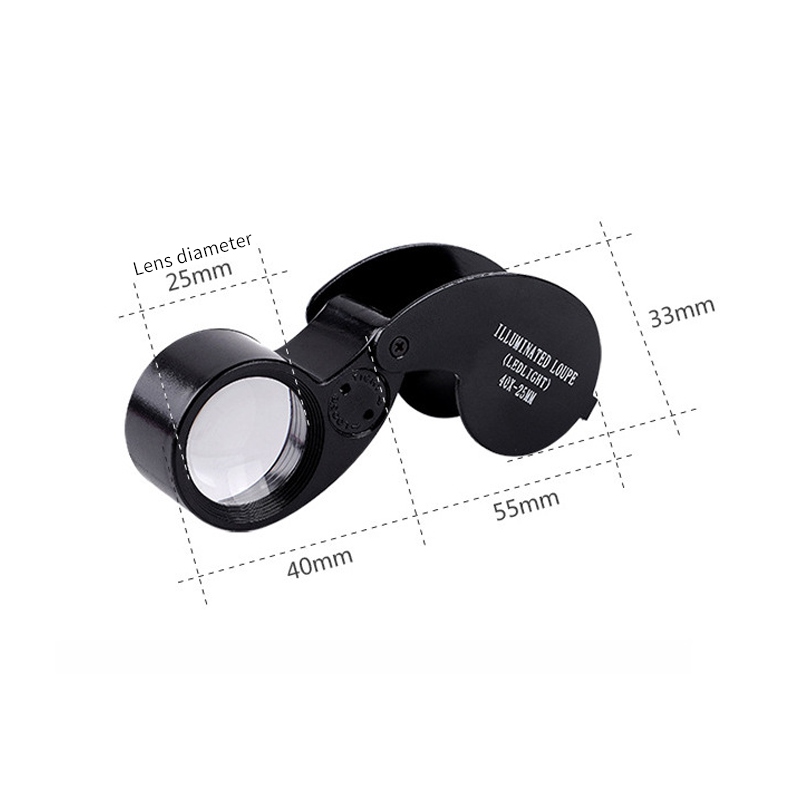 MG21011 40X25mm Jewelry Loupe Magnifier With LED Light 02