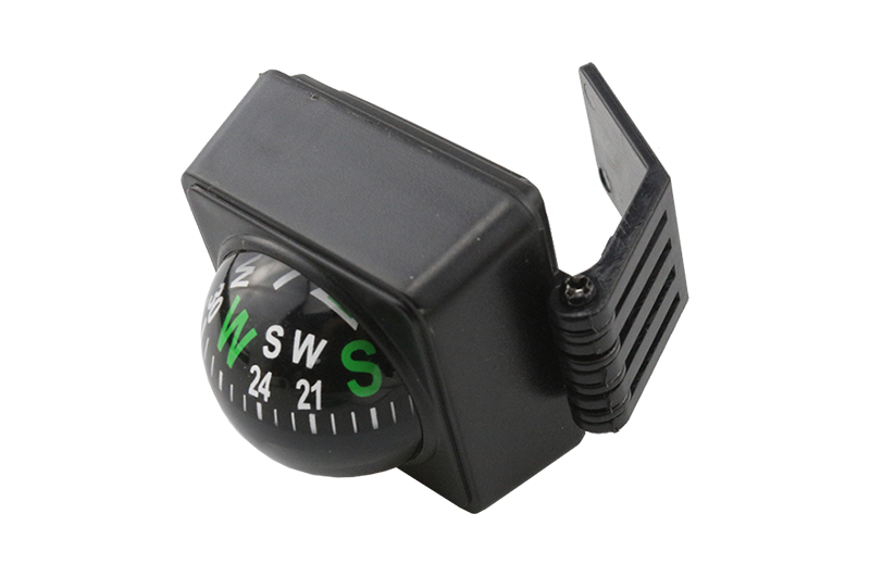 Plastic Adhesive Base Ball Car Compass, with protector 04