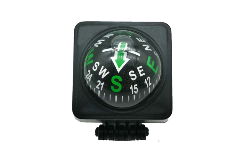 Plastic Adhesive Base Ball Car Compass, with protector 05
