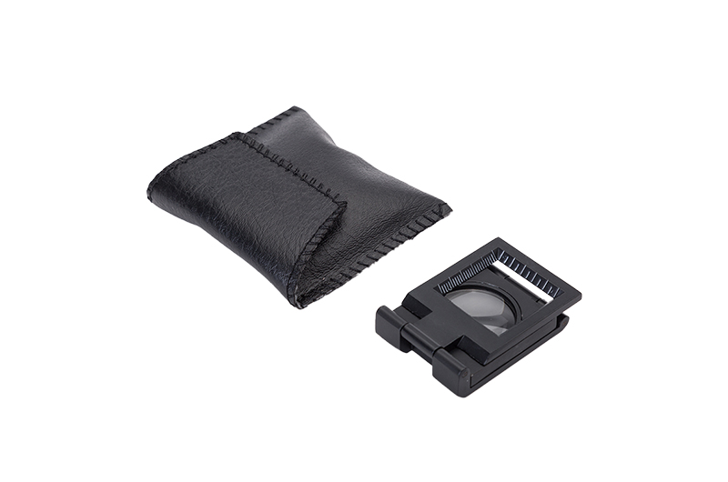 Professional portable metal folding Linen tester Fabric magnifier 05