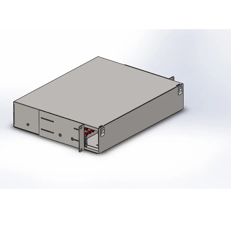 FTTH 19″ ODF 48 Core FC Рамка за дистрибуција на влакна на панелот за закрпи со оптички влакна Избрана слика