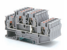RPVTT4-PV Top Contact Push-in Double Level Terminal Block