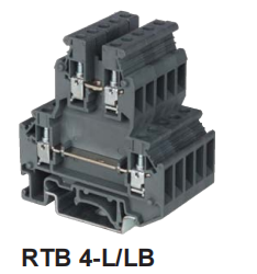 RTB 4-L/LB dviejų lygių jungties gnybtų blokas