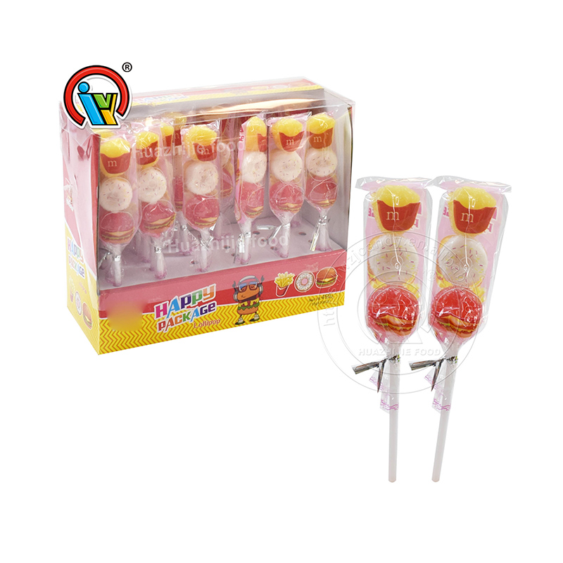 OEM 3 in 1 ukutya fast imilo gummy lollipop candy wholesale