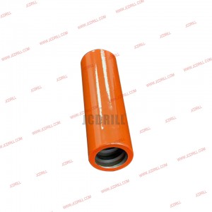 Black Thread T38 Drill semi bridge Coupling Sleeve Length 7 1 / 2 Inch Diameter 55mm