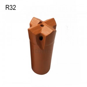 R32 64mm gängkorsborrkronor Tungsten Carbide Rock Drill Bits