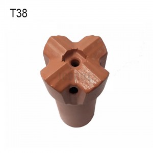 T38 Minjieri bil-kamin Cross Bits CNC Tħin Drill Bits 3 Pulzier 89mm