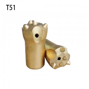 Hoge kwaliteit standaard type 89 mm T51 intrekknopbit Draadknopbits voor het splitsen van rotsen