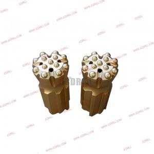R28 76mm Carbide Reaming Dome Threaded Button Bit For Rock Drilling