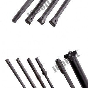 Rock Drilling Hex19 * 108mm Chisel Head Integral Drill Rod