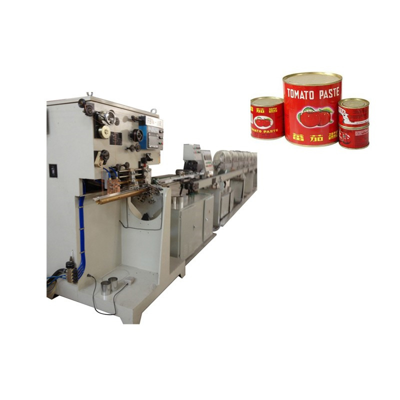 Round food can semi-auto production line