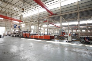 PP, PE, ABS, PVC,PVDF Thick Plate Extrusion Line