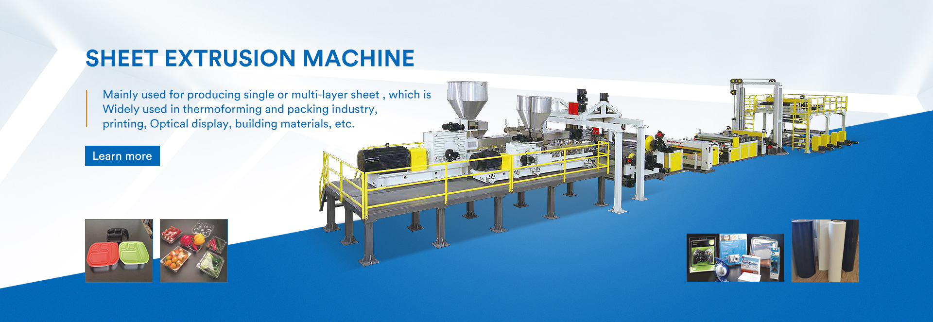 sheet and plate extrusion line