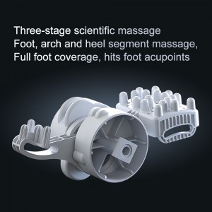 KASJ K2 Foot Bath Massager Panel Kaca 3D Shiatsu Air Bag Listrik Otomatis Shrink Tali