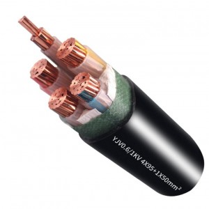 YJV 0.6/1KV 1.5-400mm² 1-5 core ผลิตในประเทศจีน Overhead type XLPE copper core power cable