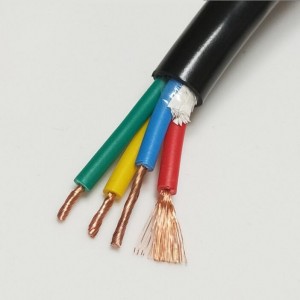 RVV 1/1,5/2,5 300/500 V 2-5 žilni napajalni kabel z mehkim bakrenim jedrom, ki zavira gorenje