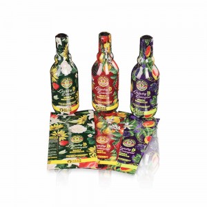 Farbenfrohes, individuell gestaltetes Schrumpffolien-Verpackungsetikett für Haustiere für Plastikflaschen