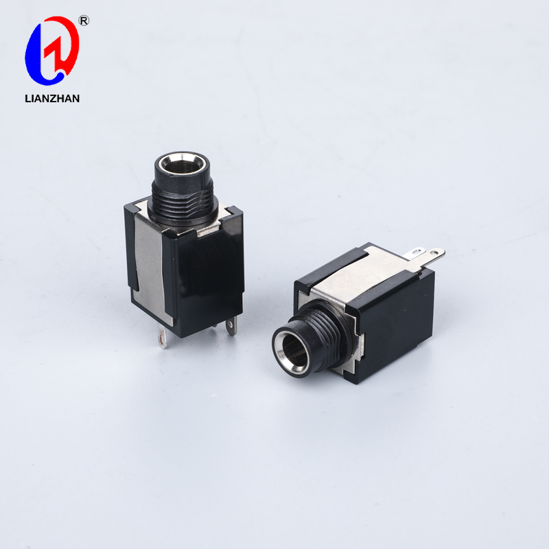 6.35mm Headphone Jack 3 Pin Audio Female Socket PCB Panel Mount Connector Featured Image