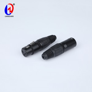 Audio Socket XLR 3 Pin Male Female Audio Microphone Mic Cable Plug Connector
