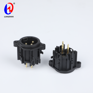 Wholesale Dealers of Cannon XLR Chassis Socket - Neutrik Male 3-Pin Mic XLR Panel Mount Audio Amplifier Chassis Connector – Lianzhan