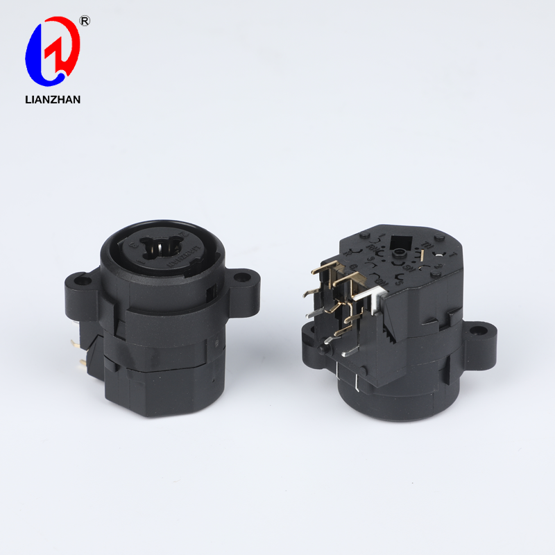 Audio Right Angle Pin Connector XLR Female Combo Connector With 1/4″ Stereo Jack Featured Image