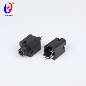 Headphone 3 Pin PCB Mount Female 6.35mm Stereo Jack Socket Connector