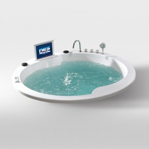 Whirlpool Multifunction Round Massage Bathtub Maka Ezinụlọ