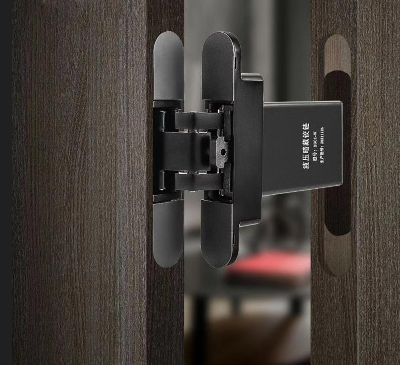 The Germany Red Dot Awarded Product M9 Concealed Door Closer Hinge: Perfect for Hotel Projects, Whole House Customizations, and Hidden door Applications