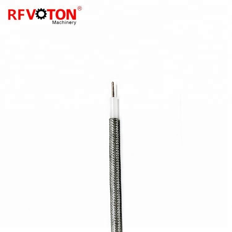 Câble coaxial RFVOTON 0.141 rg141 couleur argent sans gaine