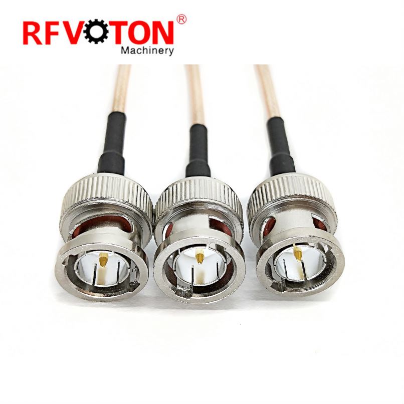 Jualan Panas RG179 Kabel pemasangan dengan BCN jantan dan Bnc Connector Male penyambung