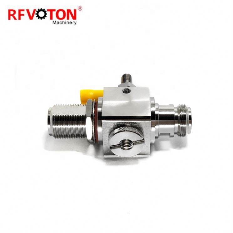 RFVOTON n tipi dişi jak dişi jak konektörlerine koaksiyel 1/4 çeyrek dalga boyu parafudr 700-2700MHZ