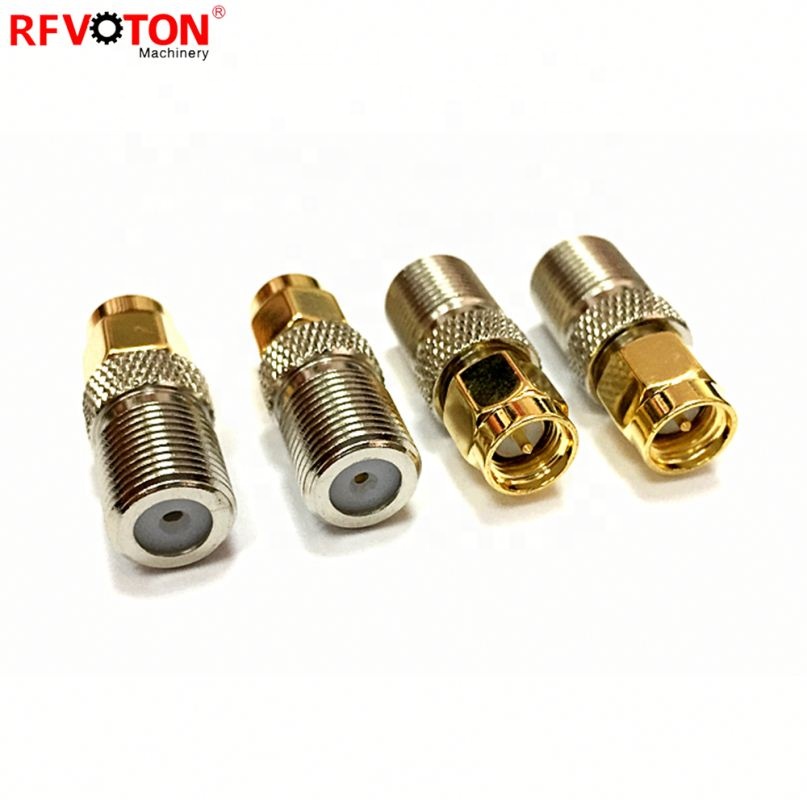 RF Coaxial Coax Adapter SMA Female to F Male Connector