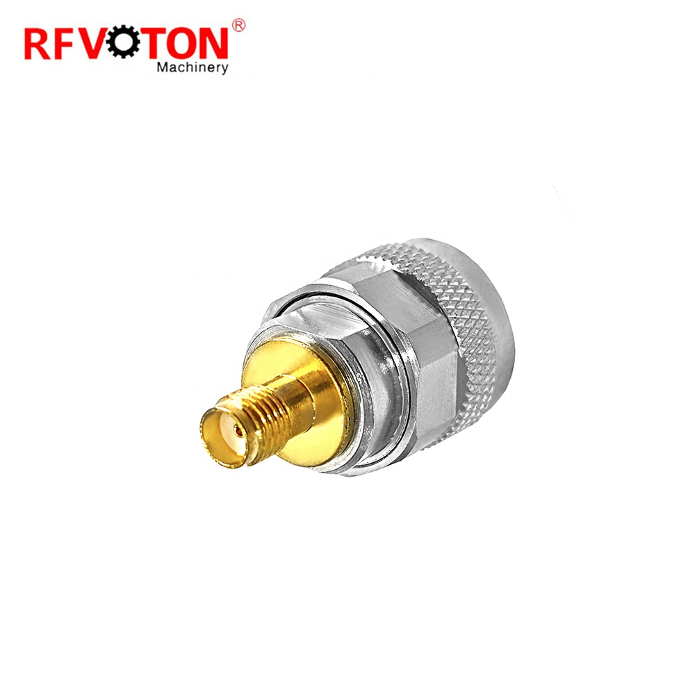 RF Straight UHF Connector Plug to SMA Connector Jack Adapter