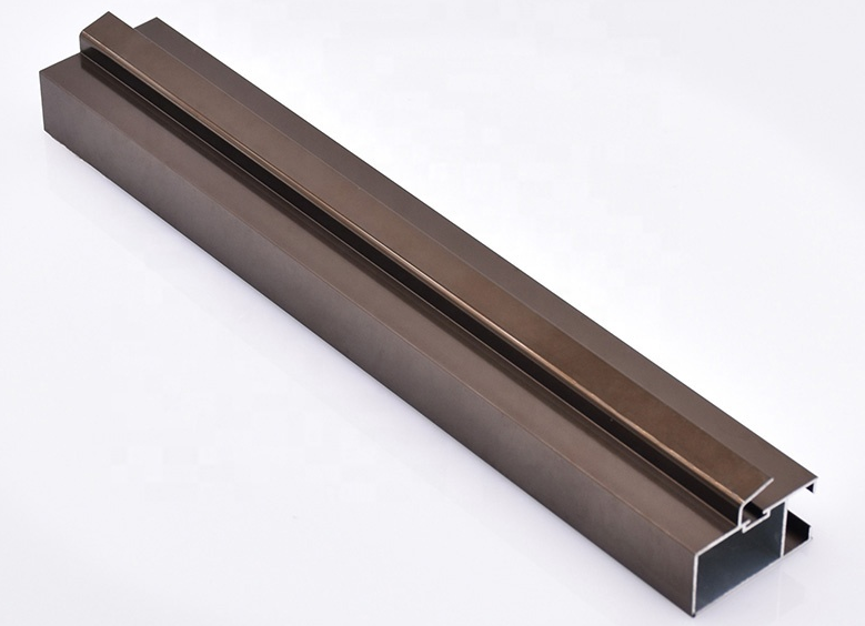 Anodized aluminum profile for window and door