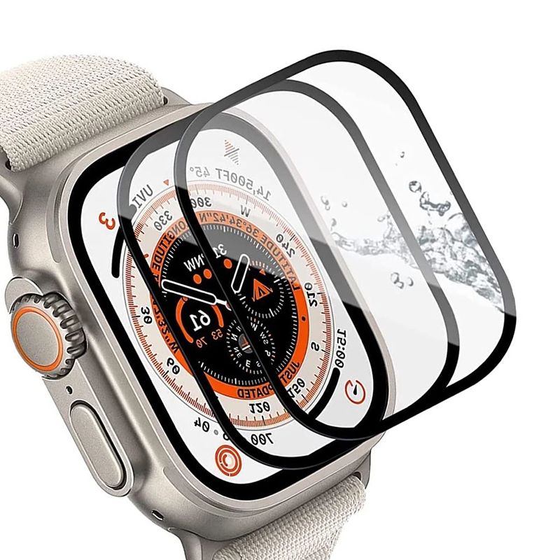 Apple Watch Ultra 49 мм экран қорғағышына арналған шыңдалған шыны Таңдаулы сурет