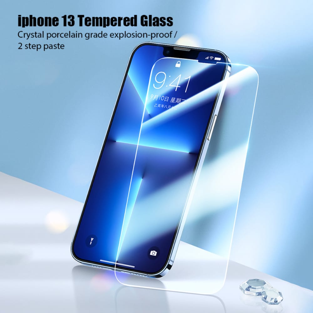 Gehard glas vir iPhone 13 Pro Max 14 Mini XR X XS Plus SE-glas