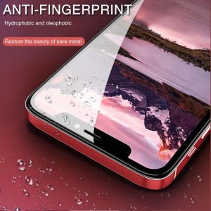 Full Cover Tanpered Glass pou iPhone 12 11 13 Pwoteksyon ekran