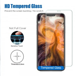 Beskermende glas vir iPhone 7 8 6 6S Plus 5 5S Se harde rug foon film