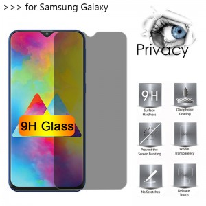 I-Anti Peep Tempered Glass ye-Samsung S10 5G S10 Plus Isivikeli Sesikrini Sobumfihlo