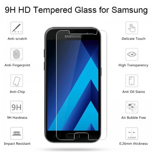 HD Ultra kloer Schutzmoossnamen Glas fir Samsung Galaxy S6 S7 Écran Protector