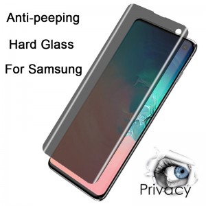 Anti Peep Tanpered Glass pou Samsung S10 5G S10 Plus Privacy Screen Protector
