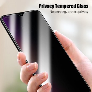 Redmi Note 9S 9 Pro 9T 8 8T 7 Xiaomi Redmi Note 10 Pro 9A 9C 8A 7A အတွက် Anti Spy Peep Screen Protector အတွက် သီးသန့် Tempered Glass