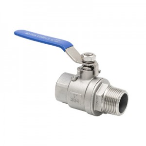 Stainless Steel Precision Casting / Investment Casting TWO-PIECE Threaded Ball Valve