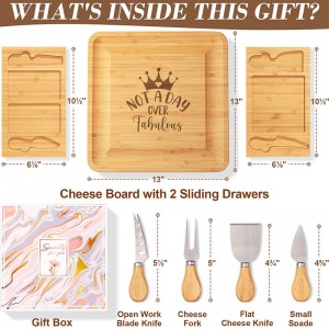 Suncha დაბადების დღის საჩუქარი მეგობრებისთვის Cheese Board