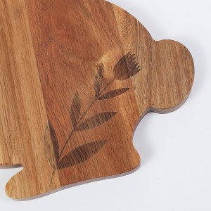 Tabla de servir de madera de acacia con forma de conejo lindo Suncha