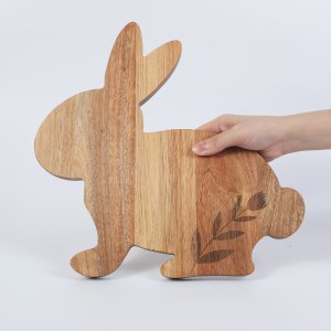 Tabla de servir de madera de acacia con forma de conejo lindo Suncha