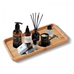 Бамбукова табла за съхранение Suncha за баня и домашен декор AB0019