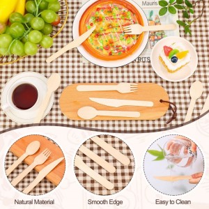 Suncha Disposable Wooden Cutlery Set